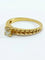 Bague 53 Bague solitaire en or jaune 18 carats avec diamant 0,30 ct 58 Facettes 3022/1