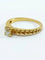 Bague 53 Bague solitaire en or jaune 18 carats avec diamant 0,30 ct 58 Facettes 3022/1