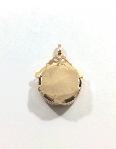 Pendentif Art déco - Médaillon photo en or rose 18 carats 58 Facettes