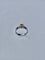 Bague 57 Bague en or blanc 18 carats avec citrine et diamants 58 Facettes