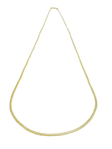Collier Chaîne maille gourmette en or jaune 18 carats 58 Facettes 3053/1