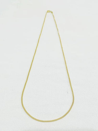 Collier Chaîne maille gourmette en or jaune 18 carats 58 Facettes 3053/1