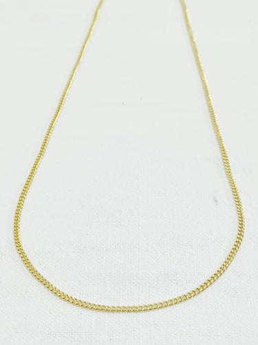 Collier Chaîne maille gourmette en or jaune 18 carats 58 Facettes 3053/1