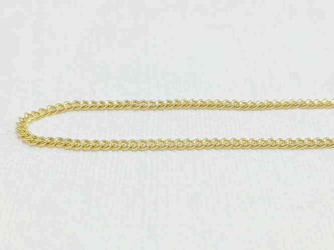 Collier Chaîne maille gourmette en or jaune 18 carats 58 Facettes 3053/1
