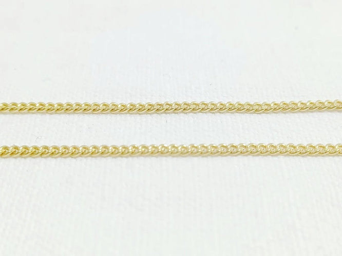 Collier Chaîne maille gourmette en or jaune 18 carats 58 Facettes 3053/1