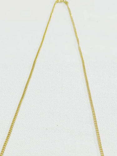 Collier Chaîne maille gourmette en or jaune 18 carats 58 Facettes 3053/1