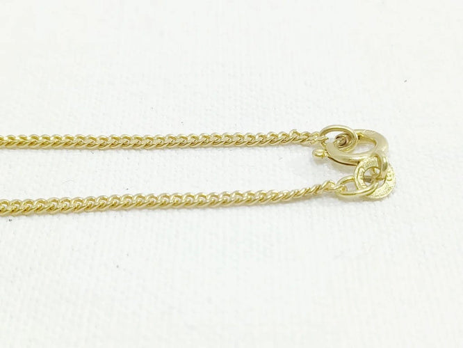 Collier Chaîne maille gourmette en or jaune 18 carats 58 Facettes 3053/1