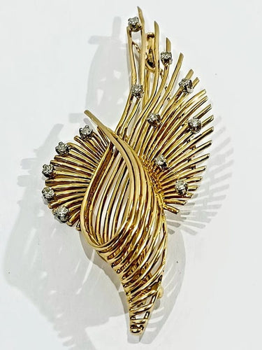 Broche Broche en or rose 18 carats et diamants 58 Facettes 2795/1