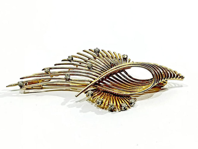 Broche Broche en or rose 18 carats et diamants 58 Facettes 2795/1
