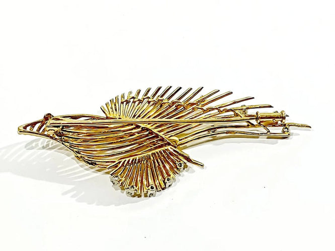 Broche Broche en or rose 18 carats et diamants 58 Facettes 2795/1