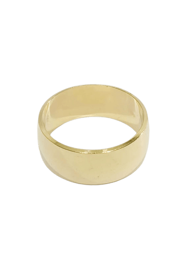 Bague 51 Alliance femme large en or jaune 18 carats 58 Facettes 2858/1