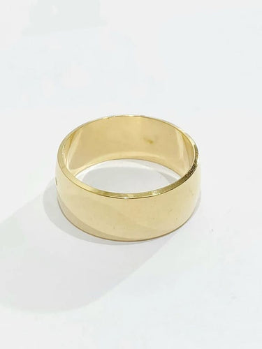 Bague 51 Alliance femme large en or jaune 18 carats 58 Facettes 2858/1