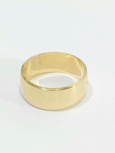 Bague 51 Alliance femme large en or jaune 18 carats 58 Facettes 2858/1