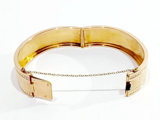 Bracelet Bracelet jonc Napoléon III en or rose 18 carats 58 Facettes 3077/1