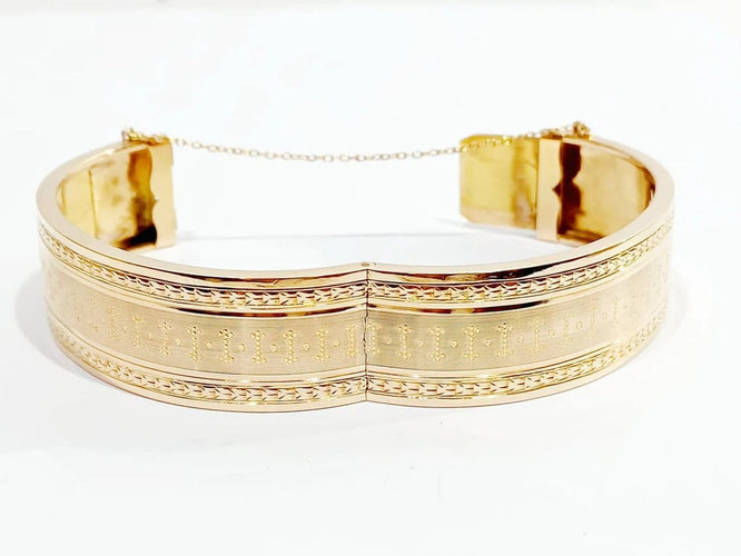 Bracelet Bracelet jonc Napoléon III en or rose 18 carats 58 Facettes 3077/1