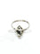 Bague 52 Bague en or blanc 18 carats avec diamants et saphirs 58 Facettes 1694/1