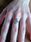 Bague 52 Bague en or blanc 18 carats avec diamants et saphirs 58 Facettes 1694/1