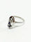 Bague 52 Bague en or blanc 18 carats avec diamants et saphirs 58 Facettes 1694/1