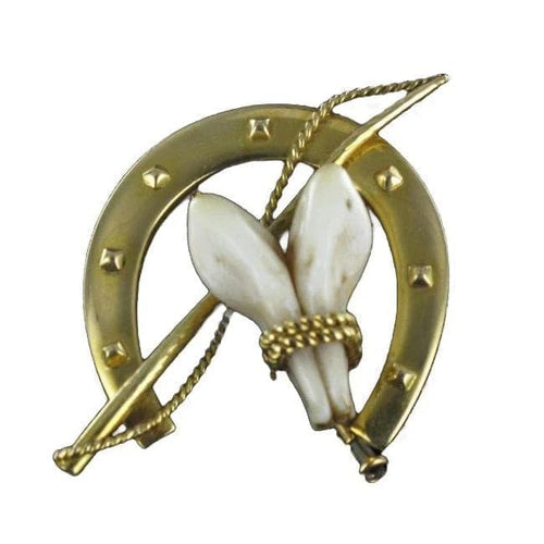 Broche Broche de chasse en or jaune 18 carats 58 Facettes 05-057-2519904