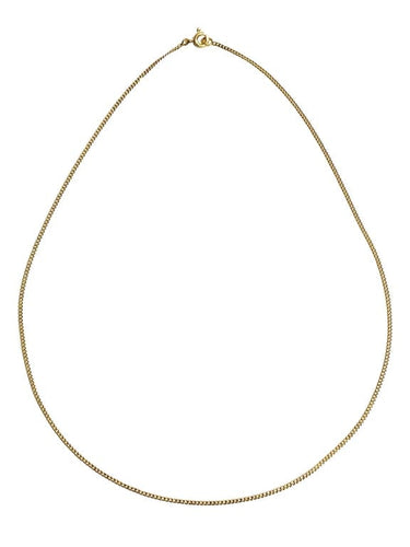 Collier Chaîne gourmette en or rose 18 carats 58 Facettes