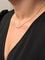 Collier Chaîne gourmette en or rose 18 carats 58 Facettes