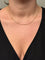 Collier Chaîne gourmette en or rose 18 carats 58 Facettes
