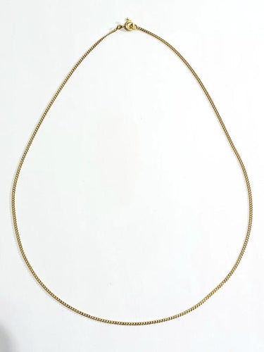 Collier Chaîne gourmette en or rose 18 carats 58 Facettes
