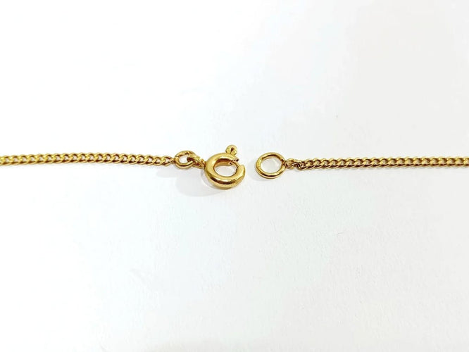 Collier Chaîne gourmette en or rose 18 carats 58 Facettes