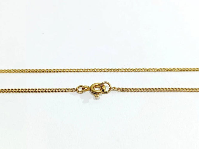 Collier Chaîne gourmette en or rose 18 carats 58 Facettes