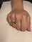 Bague 52.5 Bague nœud papillon en or rose 18 carats et diamant 58 Facettes