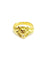 Bague 54 Bague tête de lion en or jaune 18 carats et diamant 58 Facettes
