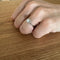Bague 53 Bague solitaire en or blanc avec diamant 0,45 ct 58 Facettes