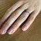 Bague 53 Bague solitaire en or blanc avec diamant 0,45 ct 58 Facettes