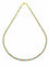 Collier Collier en or jaune 18 carats et perles de verre bleues 58 Facettes