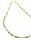 Collier Collier en or jaune 18 carats et perles de verre bleues 58 Facettes