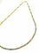 Collier Collier en or jaune 18 carats et perles de verre bleues 58 Facettes