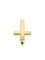 Pendentif Pendentif croix en or rose 18 carats 58 Facettes