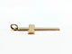 Pendentif Pendentif croix en or rose 18 carats 58 Facettes