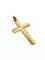 Pendentif Pendentif croix en or rose 18 carats 58 Facettes
