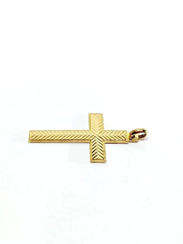 Pendentif Pendentif croix en or rose 18 carats 58 Facettes