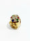 Bague 51 Bague en or jaune 18 carats avec diamants, rubis, émeraudes et saphirs 58 Facettes