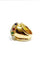 Bague 51 Bague en or jaune 18 carats avec diamants, rubis, émeraudes et saphirs 58 Facettes