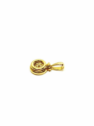 Pendentif Pendentif en or jaune 18 carats et diamant taille brillant 58 Facettes