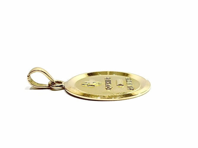 Pendentif Augis - Médaille d’amour en or jaune 18 carats 58 Facettes