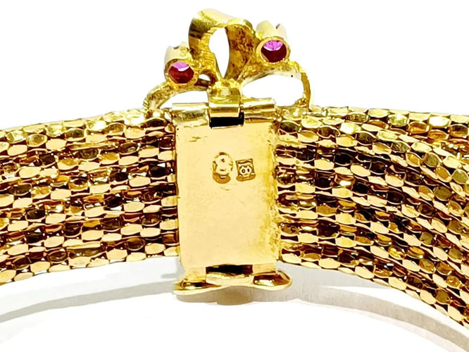 Bracelet Bracelet en or 18 carats et rubis 58 Facettes