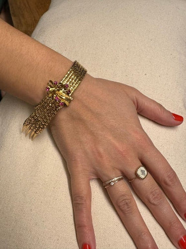 Bracelet Bracelet en or 18 carats et rubis 58 Facettes