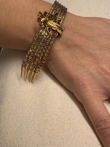 Bracelet Bracelet en or 18 carats et rubis 58 Facettes