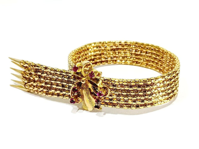 Bracelet Bracelet en or 18 carats et rubis 58 Facettes