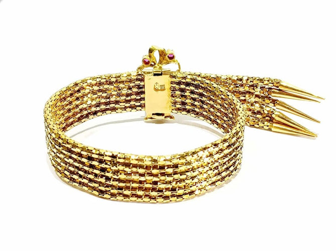 Bracelet Bracelet en or 18 carats et rubis 58 Facettes