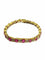 Bracelet Bracelet en or jaune, diamants et rubis 58 Facettes